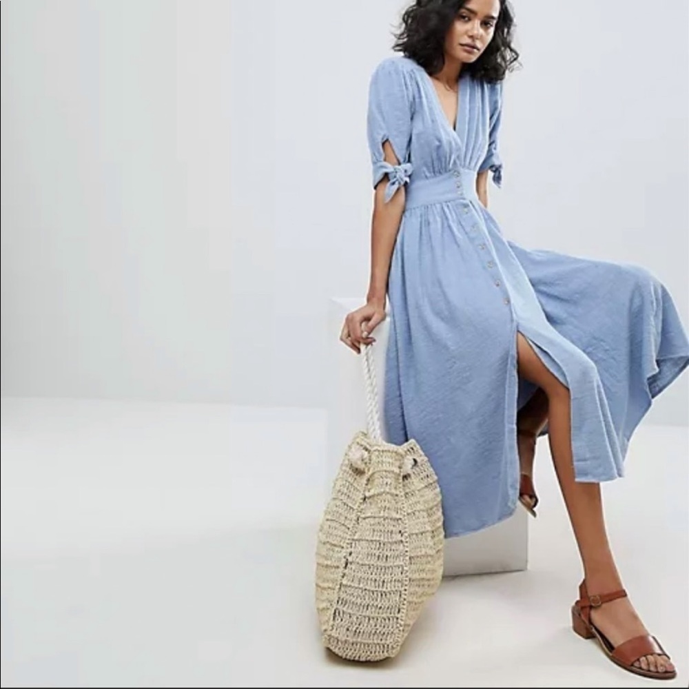FREE PEOPLE LOML MIDI DRESS, SMALL